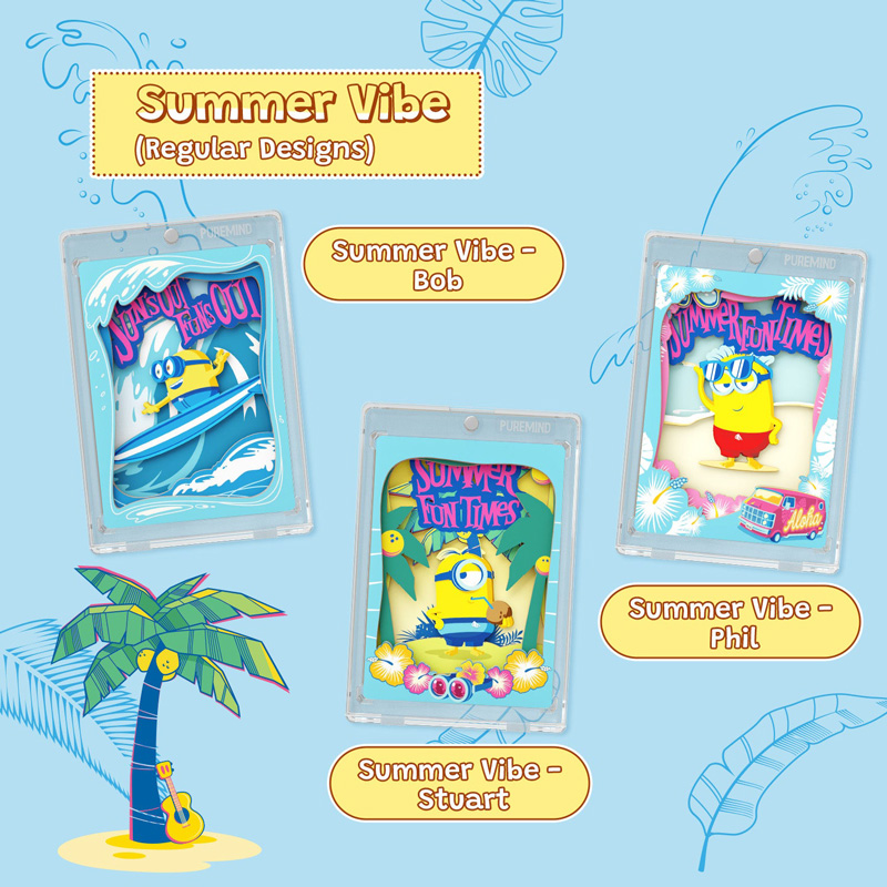 Minions Puremind Wooden Mini Art Magnetic Case Blind Box Asst 10pcs