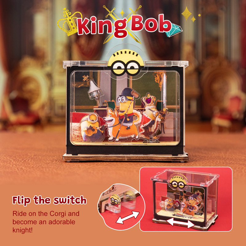 Minions Puremind Mini Scene King Bob