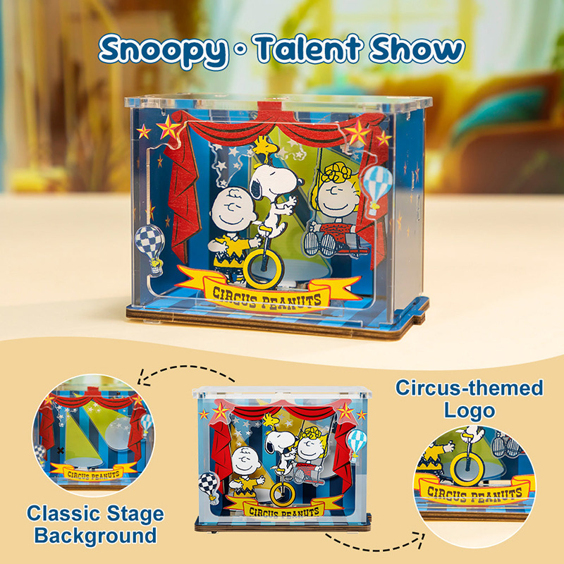 Snoopy Puremind DIY Mini Scene Snoopy Talent Show