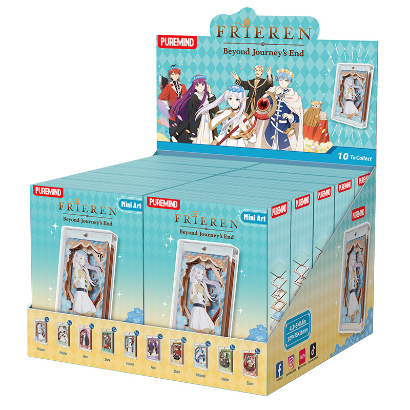 Frieren Puremind Mini Wooden Art Magnetic Case Blind Box Asst 10pcs