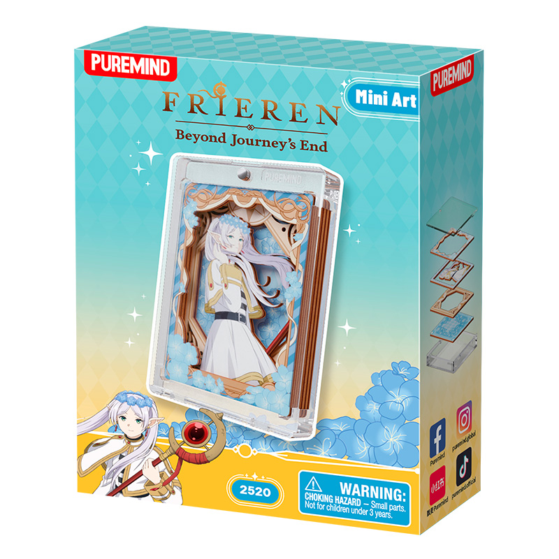 Frieren Puremind Mini Wooden Art Magnetic Case Blind Box Asst 10pcs