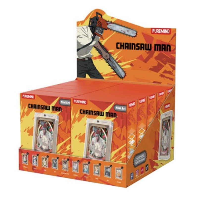 Chainsaw Man Puremind Mini Wooden Art Magnetic Case Blind Box Asst 10pcs