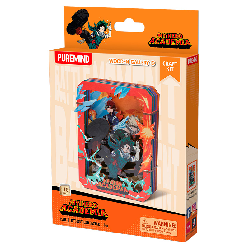 My Hero Academia Puremind Wooden Gallery M Hot Blooded Battle