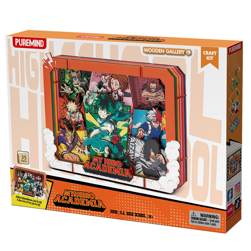 My Hero Academia Puremind Wooden Gallery L U.A. High School