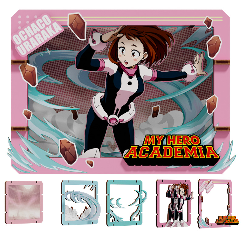 My Hero Academia Puremind Wooden Gallery S Blind Box Asst 6pcs