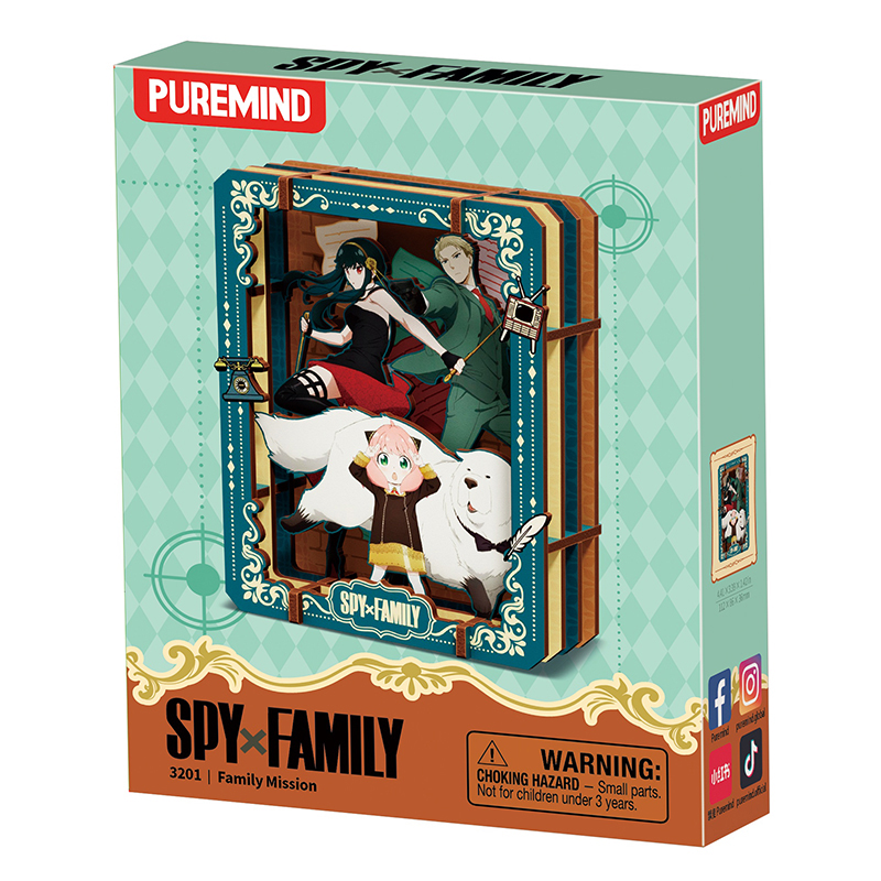 Spy X Family Puremind Wooden Gallery S Family Mission Blind Box Asst 6pcs