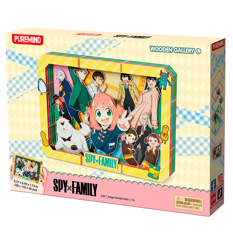 Spy X Family Puremind Wooden Gallery-L Forger Family Frame