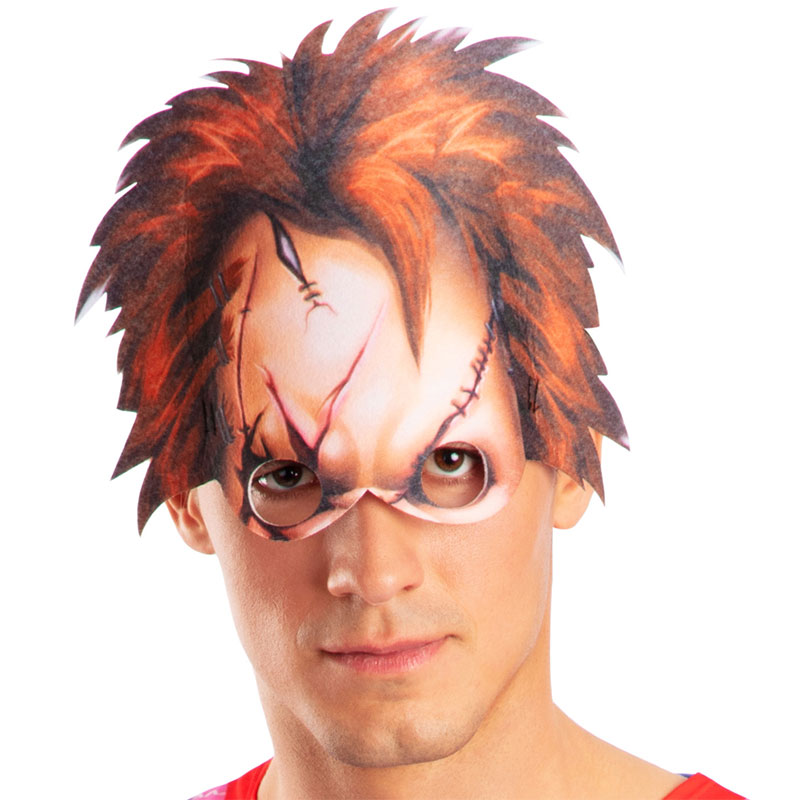 Chucky Horror Cosplay Top & Masque Adulte Chucky Taille Unique