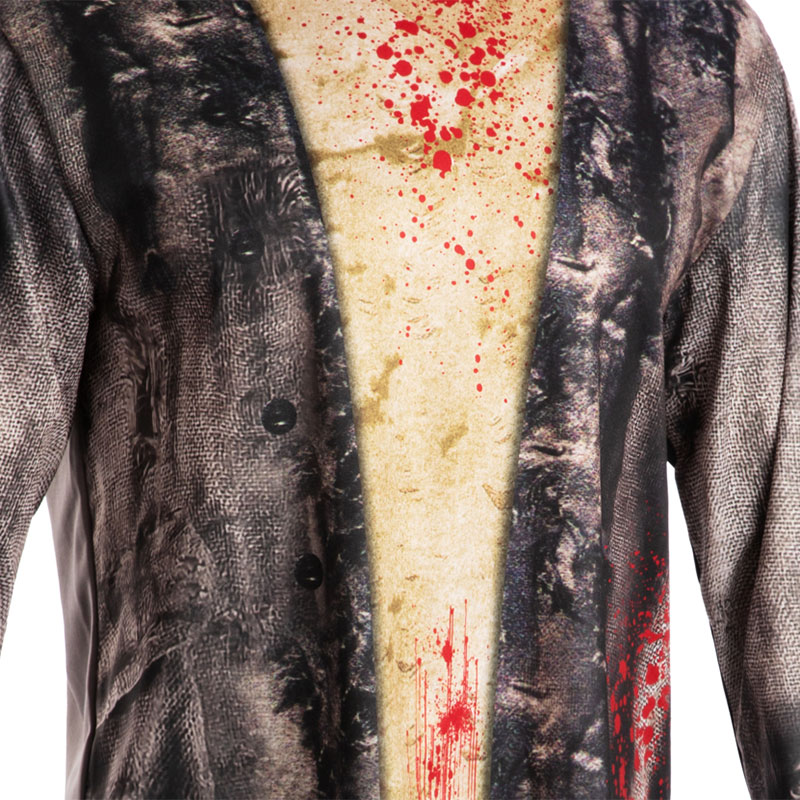Friday The 13Th Horror Cosplay Top & Masque Adulte Jason Voorhees Taille Unique