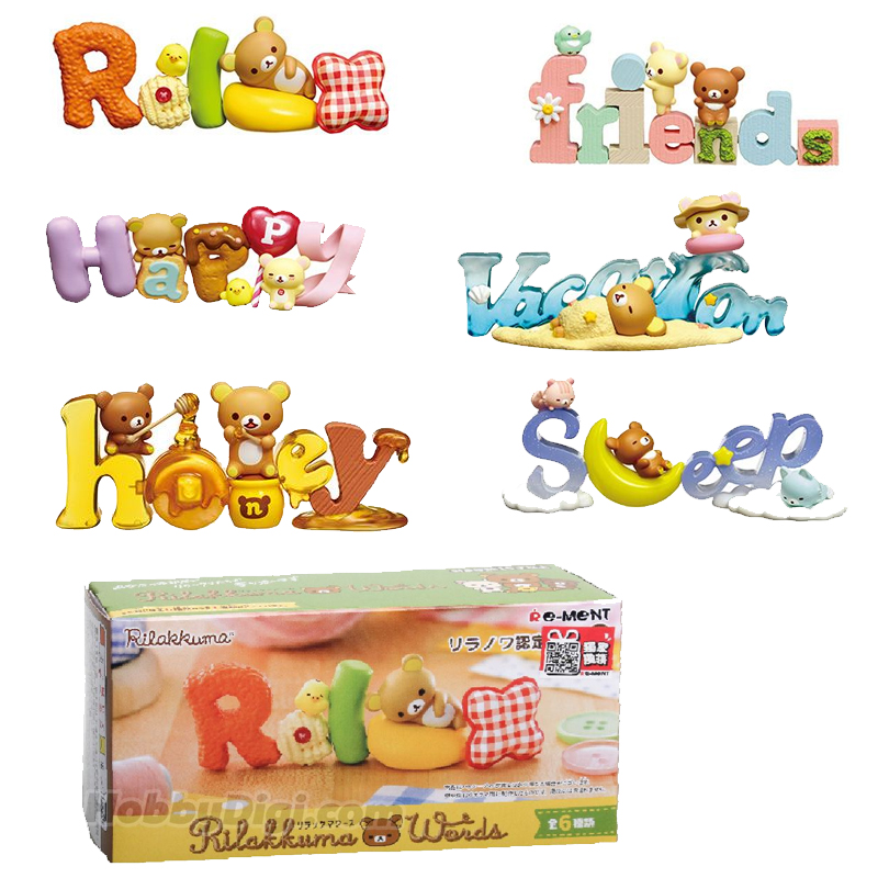 Rilakkuma Rement Words Boite De 6pcs