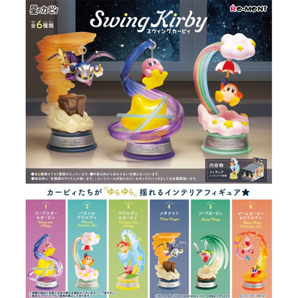 Kirby Re-Ment Swing Kirby Boite De 6pcs