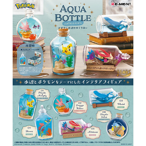 Pokemon Aqua Bottle Collection Boite 6pcs