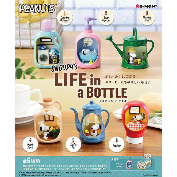 Snoopy Life In A Bottle Boite 6pcs