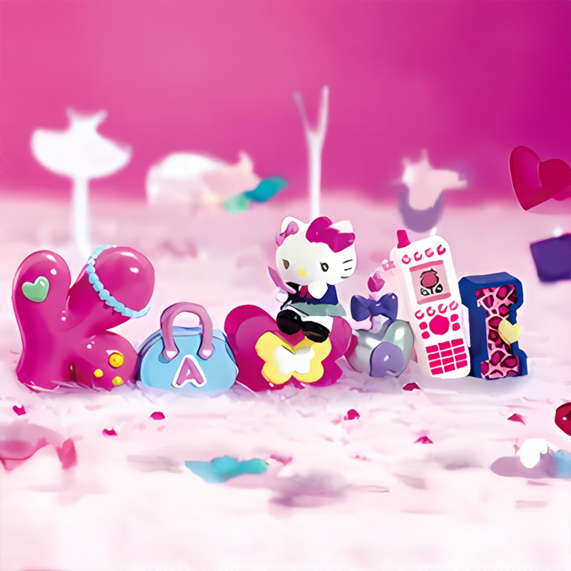 Hello Kitty Rement Words Collection  Asst 6pcs