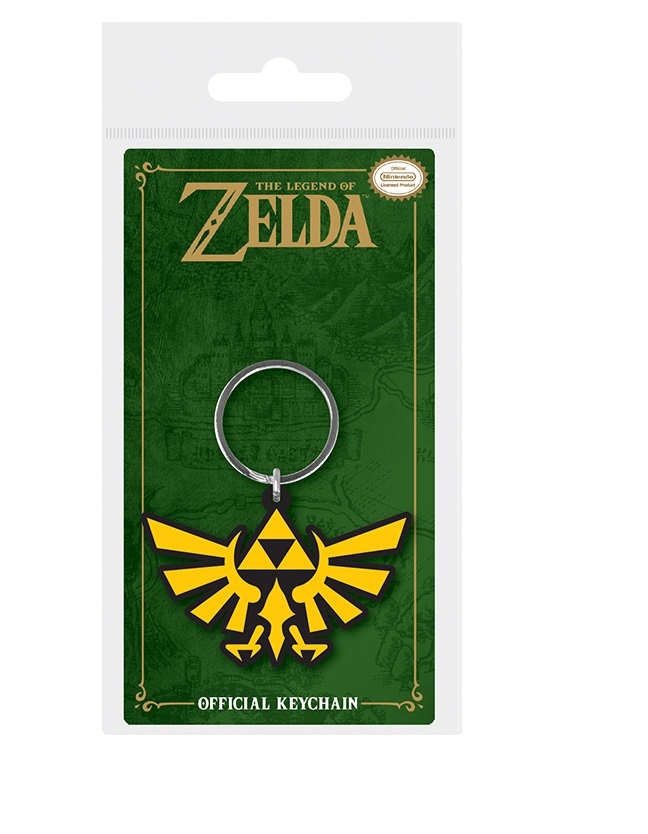 Zelda Porte Cle Gomme Logo Triforce