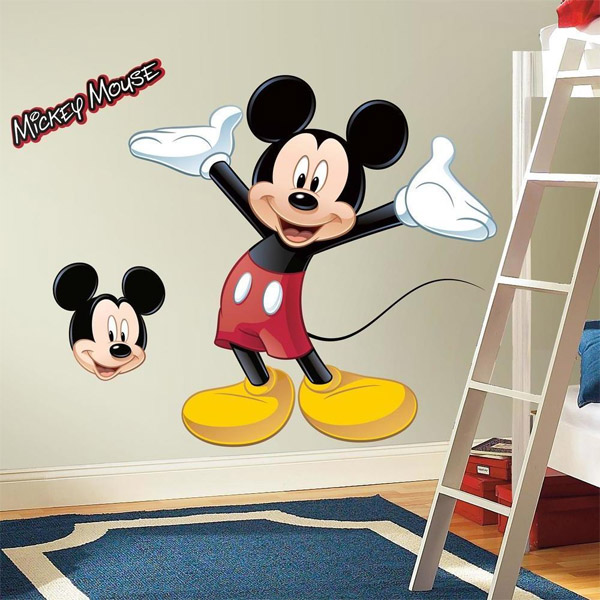 Disney Sticker Mural Geant Mickey & Friends Mickey Mouse 91X91cm