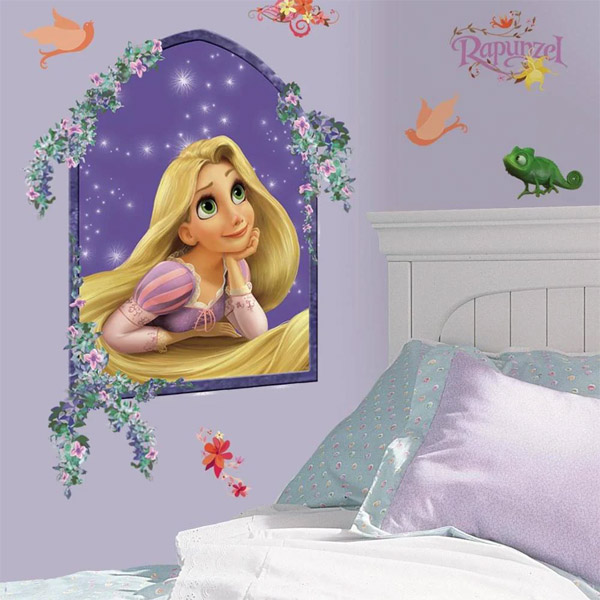 Disney Stickers Muraux Moyens Tangled Rapunzel 46x101cm