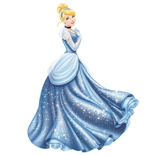 Disney Sticker Mural Geant Princess Cendrillon / Cinderella Glamour 101X74cm