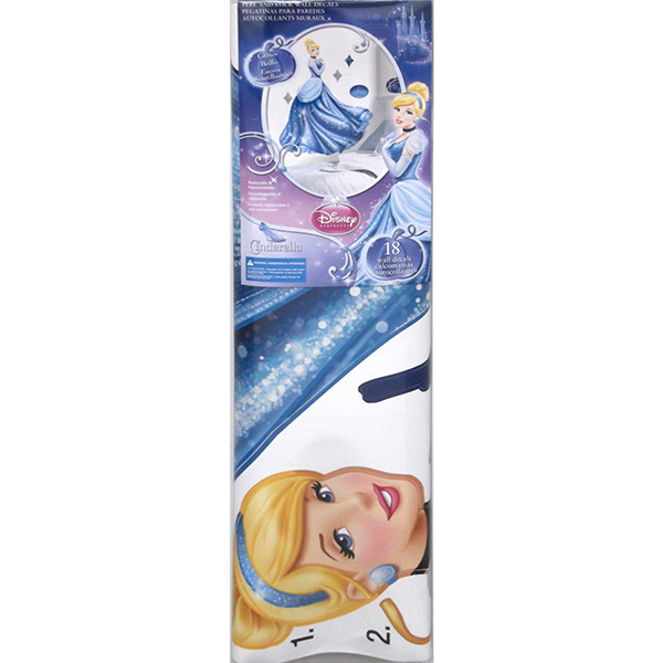 Stickers Muraux Disney - Geant Princess Cendrillon / Cinderella Gla