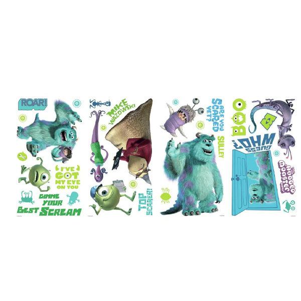 Disney Stickers Muraux Moyens Monsters Inc 33X23cm