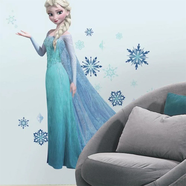 Disney Sticker Mural Geant Frozen Elsa 122X104Cm
