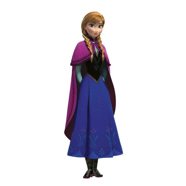 ID9 Disney Sticker Mural Geant Frozen Anna With Cape 36X104Cm