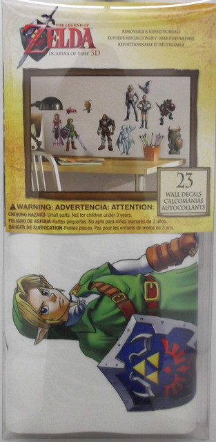 Nintendo Stickers Muraux Moyens Zelda Ocarina Of Time 3D 18X20cm