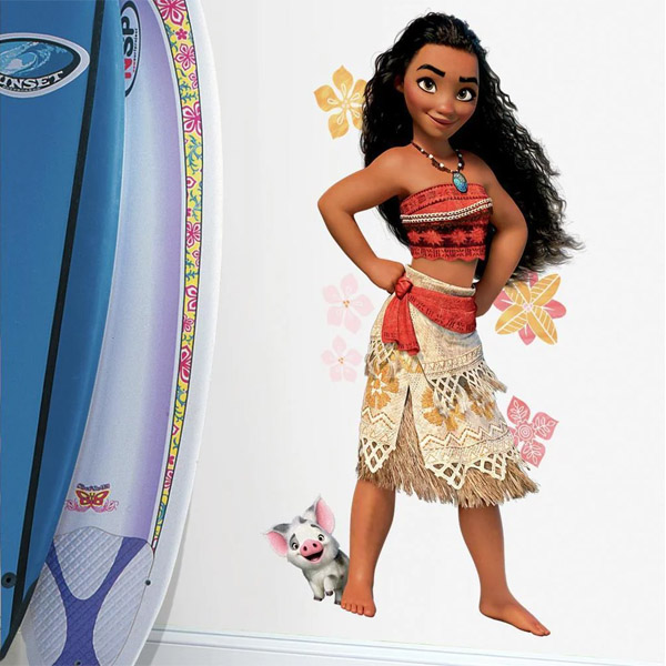 Disney Sticker Mural Geant Vaiana / Moana 41X97Cm