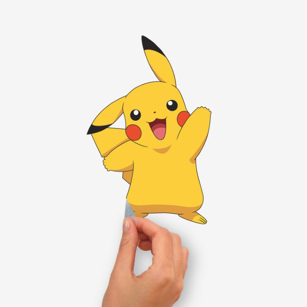 Pokemon Pikachu Stickers Muraux Moyens 25X46cm