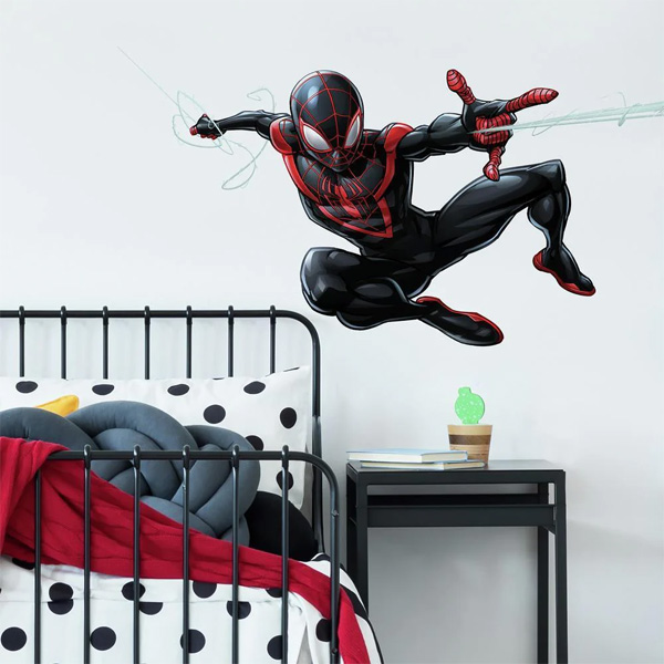 Marvel Sticker Mural Geant Spider-Man Miles Morales 104X50Cm