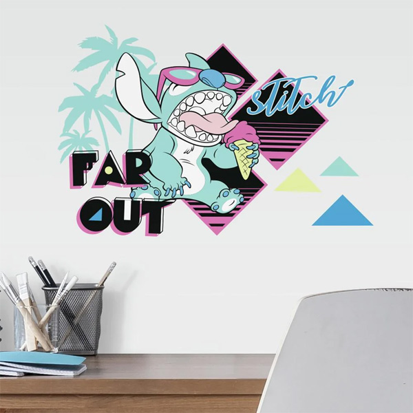 Disney Stickers Muraux Geant Stitch Far Out 79X107cm