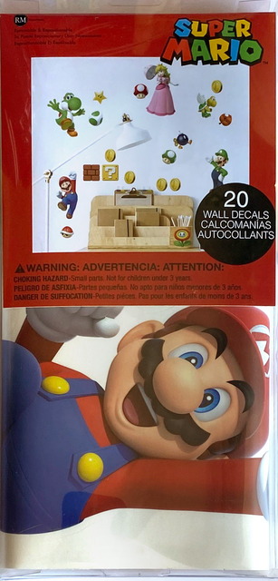 Nintendo Stickers Muraux Moyens Super Mario Brothers 18X25cm