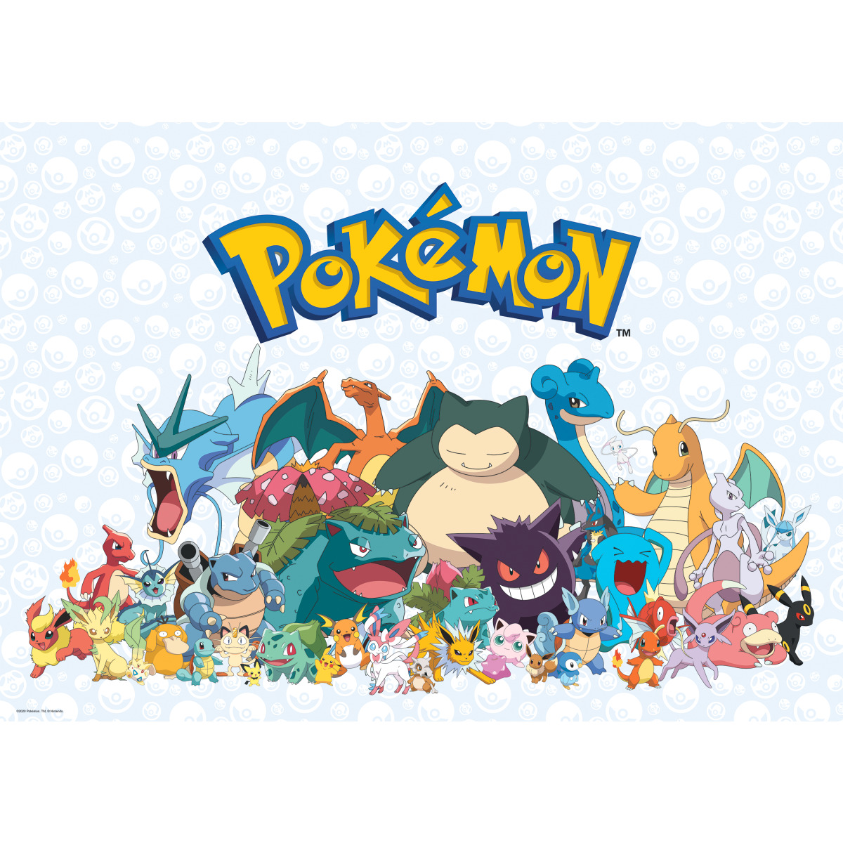 Pokemon Sticker Mural Geant Attrapez les Tous 91X63cm