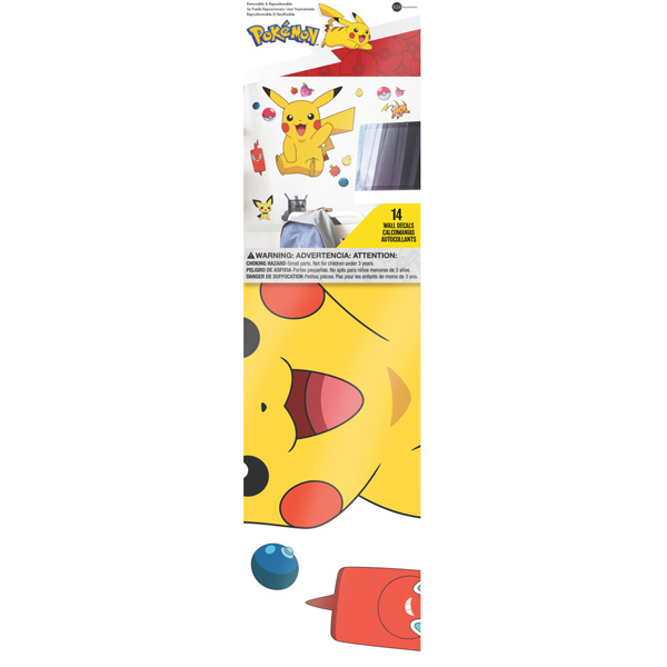 Pokemon Pikachu Stickers Muraux Moyen Et Grands 43X40cm