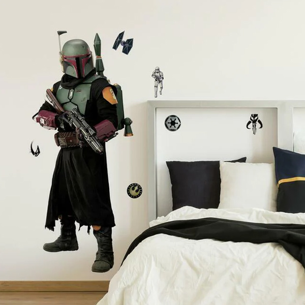 Star Wars Sticker Mural Geant Boba Fett 111X58cm