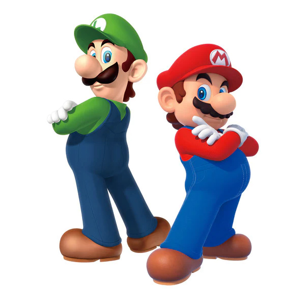 Nintendo Sticker Mural Geant Super Mario Luigi & Mario 83X65cm