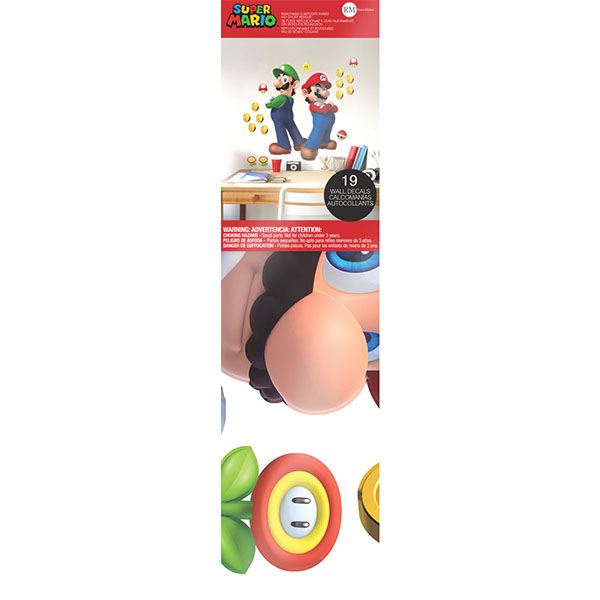 Nintendo Sticker Mural Geant Super Mario Luigi & Mario 83X65cm