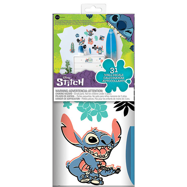 Disney Stickers Muraux Geants Stitch Surf's Up 58X91cm