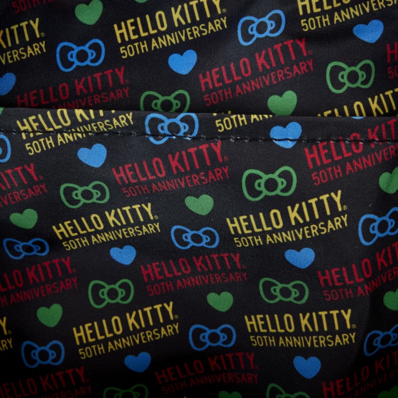 Hello Kitty Loungefly 50Th Anniv Mini Sac A Dos Classic Aop Nylon Square