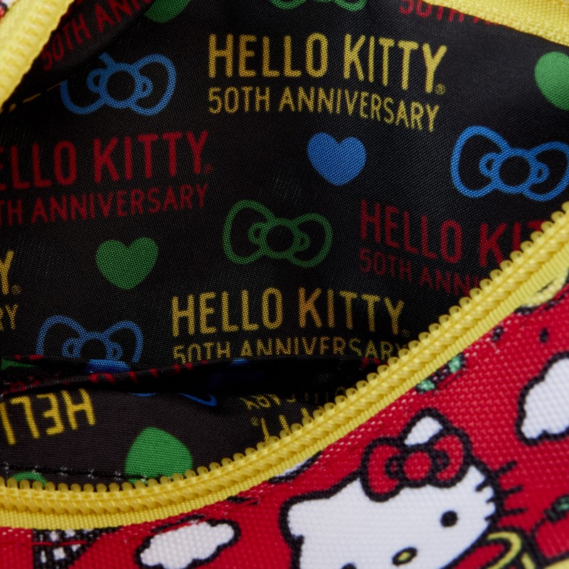 Hello Kitty Loungefly 50Th Anniv Pochette Classic Aop Nylon