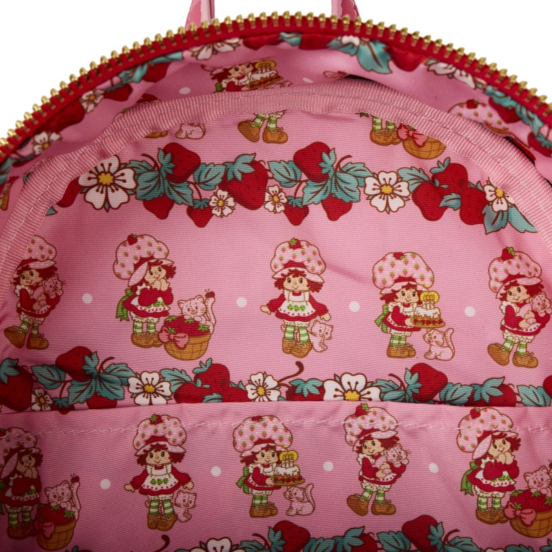 Charlotte Aux Fraises Mini Sac A Dos Faux Denim