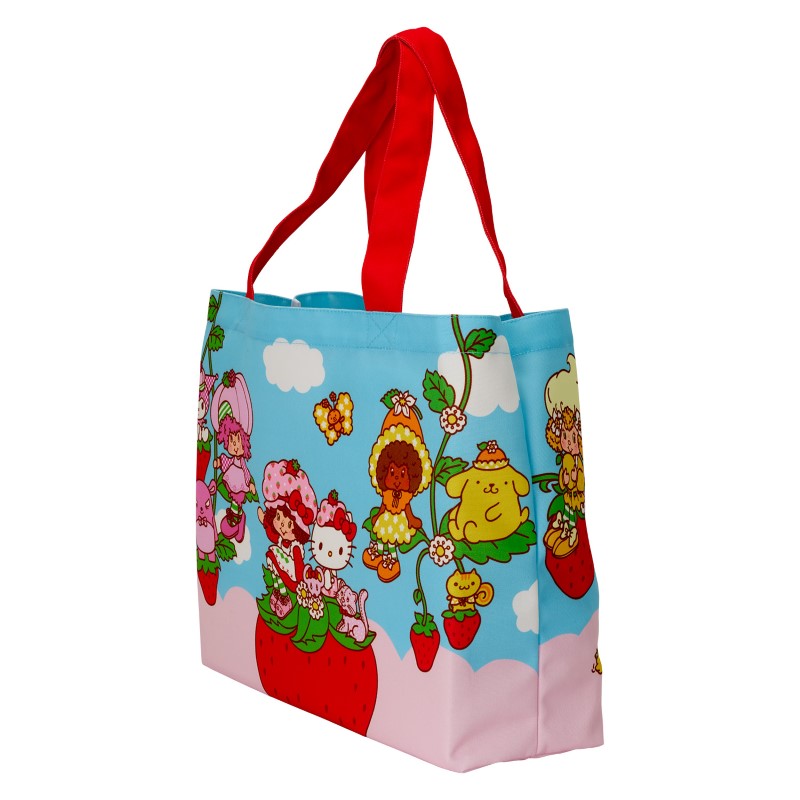 Hello Kitty Loungefly Sac Tissu Tote Bag Sanrio X Strawberry Shortcake