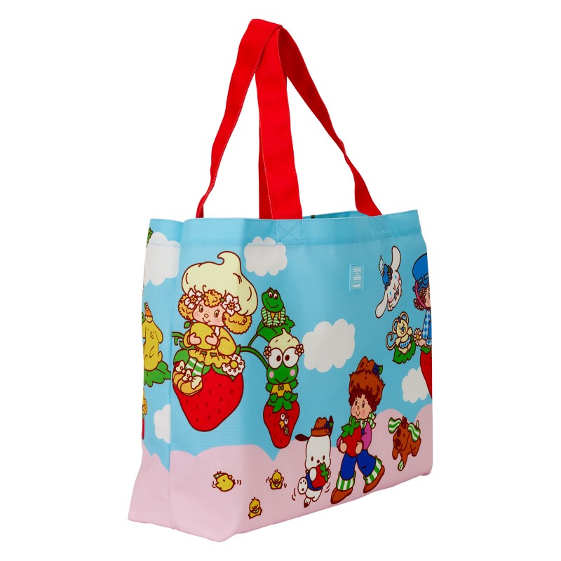 Hello Kitty Loungefly Sac Tissu Tote Bag Sanrio X Strawberry Shortcake
