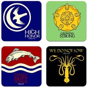 Game of Thrones coster Set B 4 sous verres 