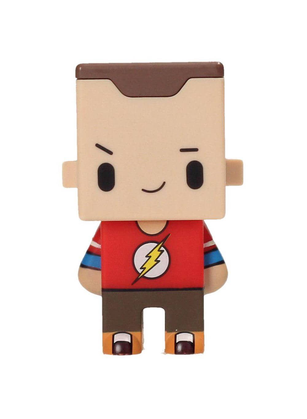 Big Bang Theory Pixel Sheldon Flash Tees 7cm