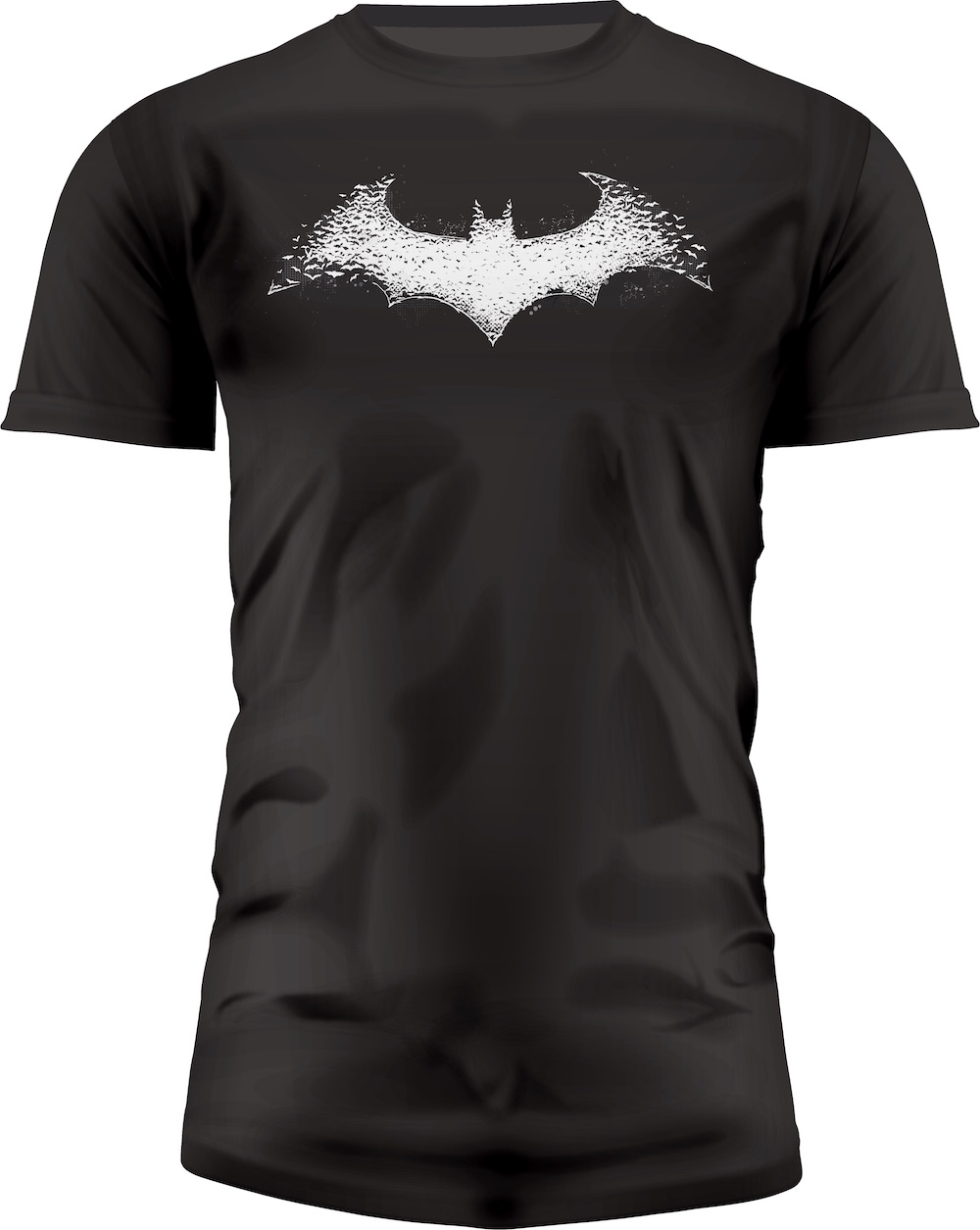 DC Universe T-Shirt Batman Logo Graphics Noir Homme
