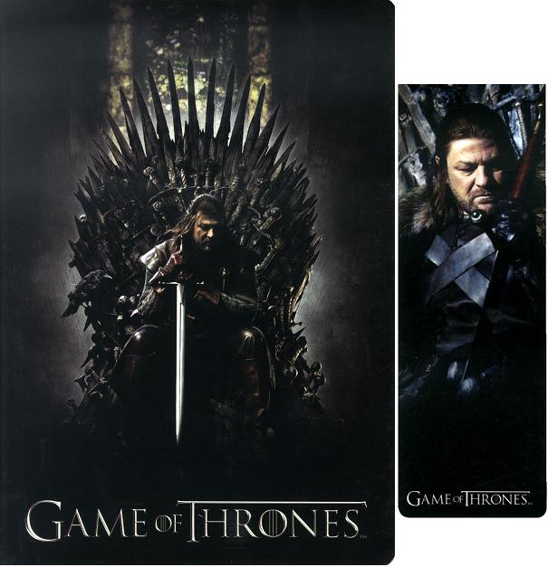 Game of Thrones Set Notebook Cahier + Marque Page Ned Stark