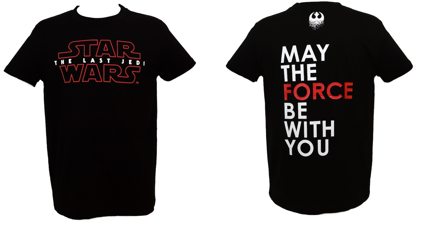SW Star Wars EP8 T-Shirt The Last Jedi Logo Noir               