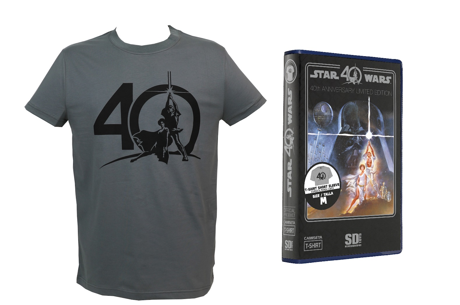 SW 40Th Anniversary T-Shirt Logo Boite VHS