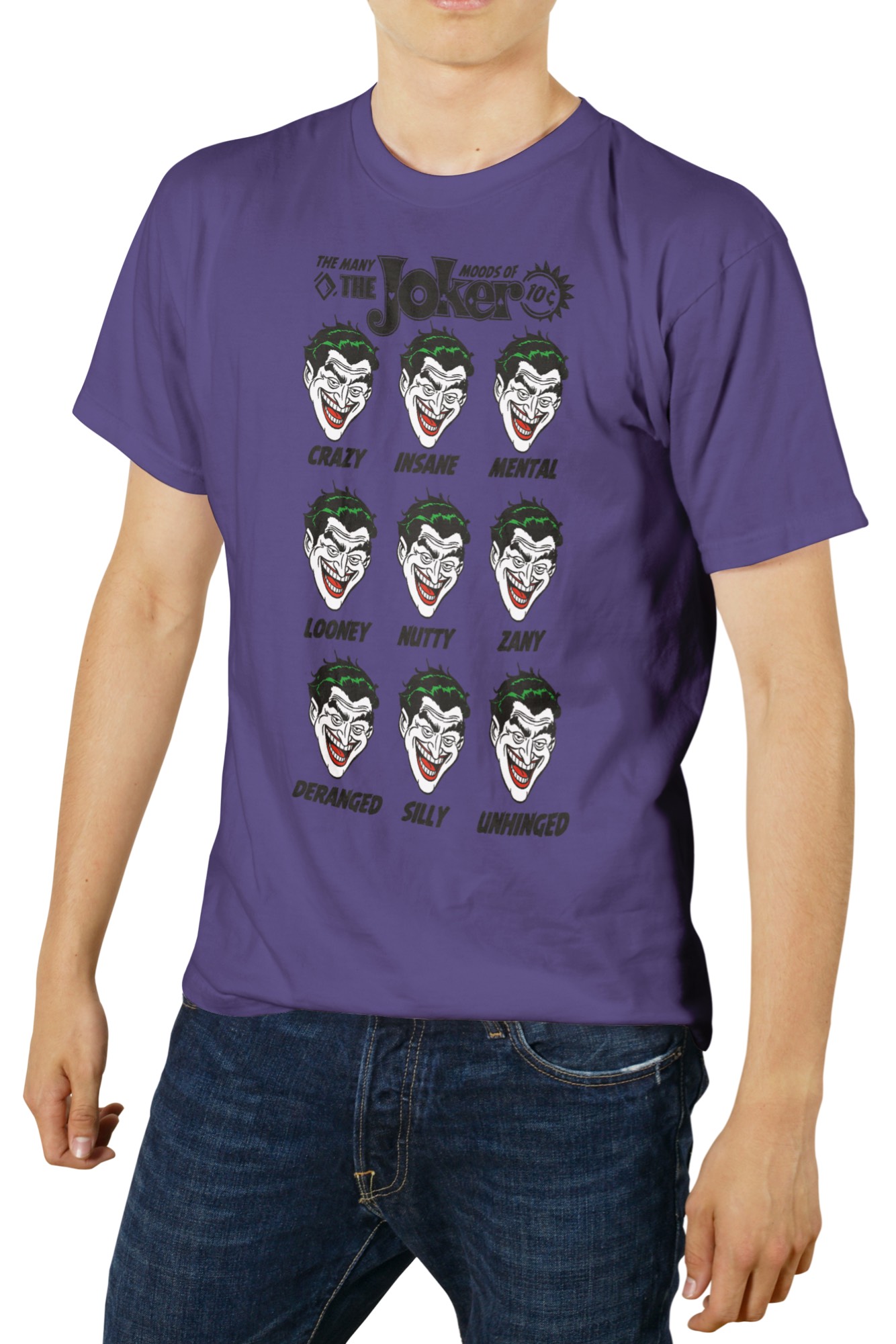 DC Universe T-Shirt Joker Expressions Violet